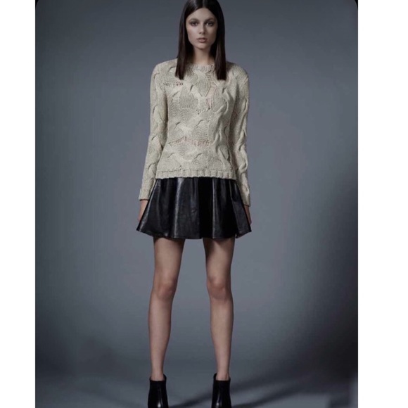 BY CHANCE • Gold Metallic Claira Sweater - Picture 2 of 4